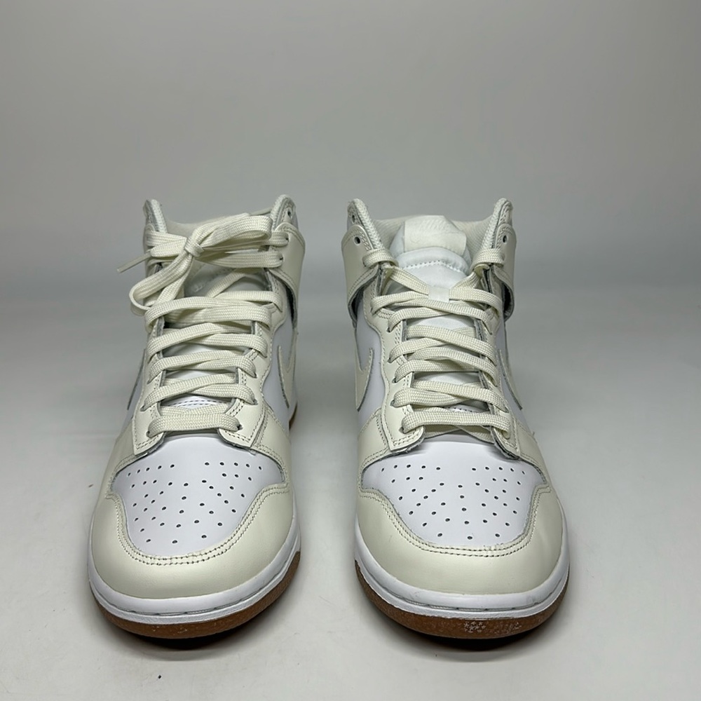 USED Women’s Nike Dunk High White Sail/Gum DD1869-109 No Box - Picture 3 of 7
